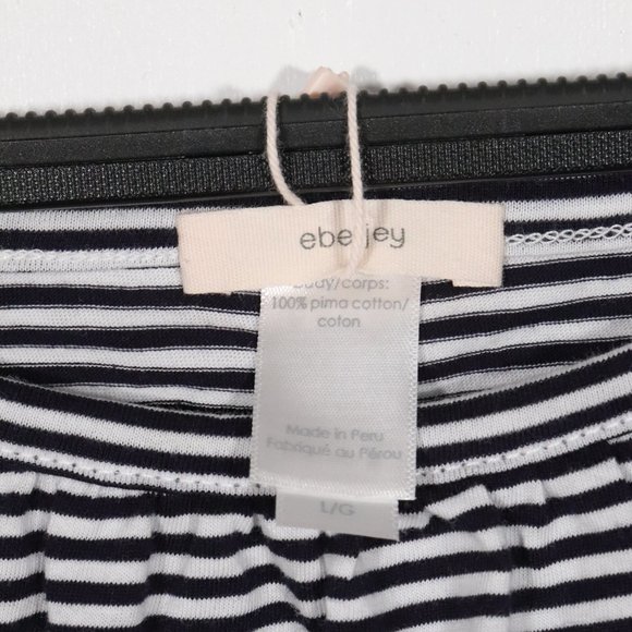NWT Eberjey Cotton Stripes Halter Tank Size Large - Picture 10 of 10